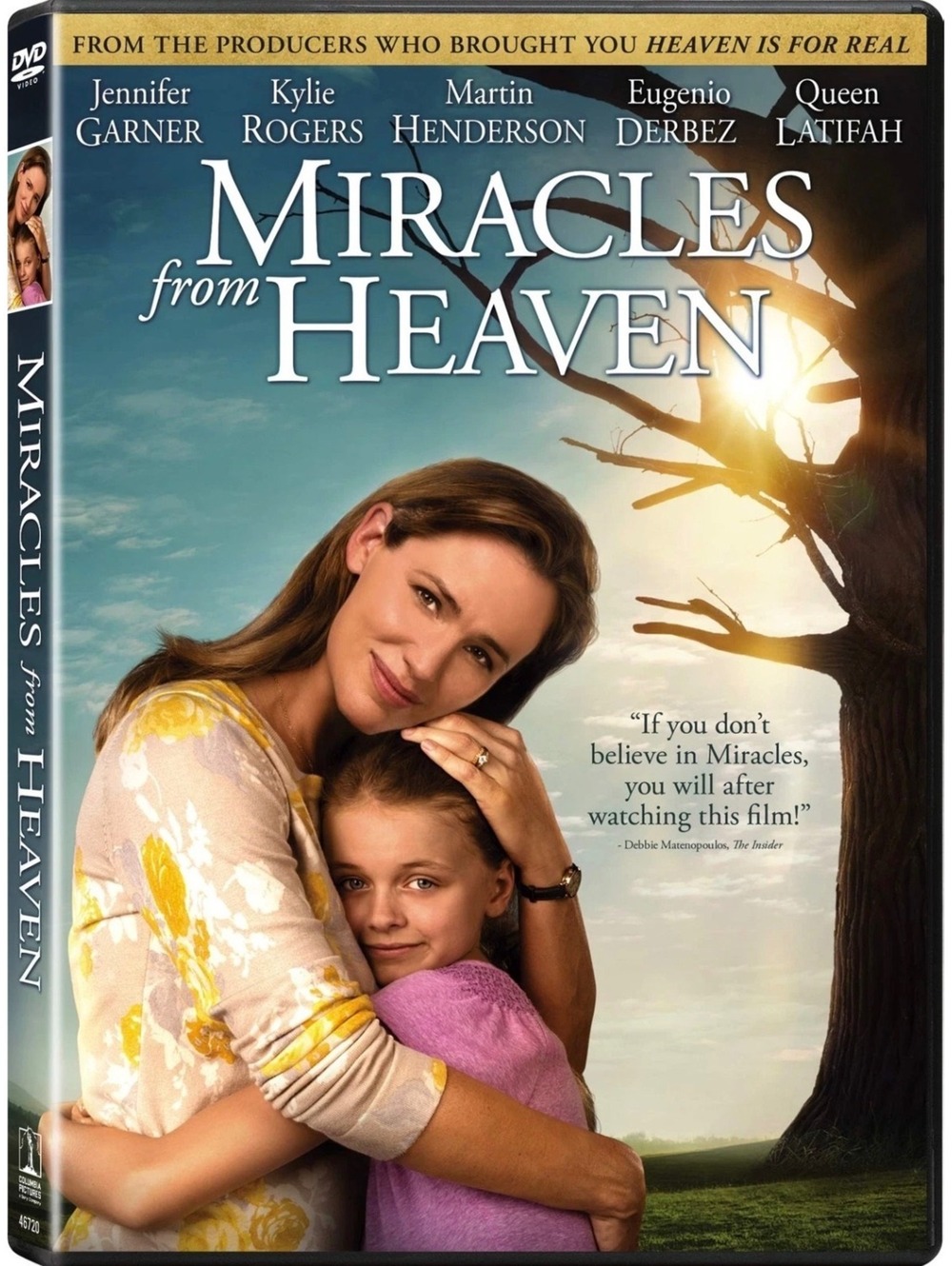 Miracles from Heaven DVD Jennifer Garner Queen Latifah Faith Based Drama Movie